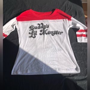 NWT Daddy’s Little Monster Shirt, Suicide Squad, Size Medium